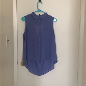 Purple High-Low Tank Top